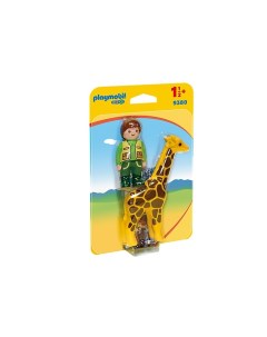 Конструктор Смотритель зоопарка с жирафом 9380 Playmobil