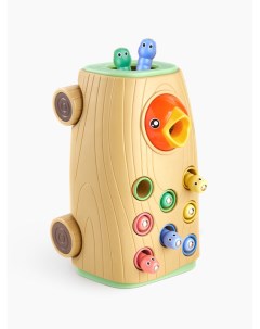 Развивающая игрушка Hungry bird музыкальный сортер червячки на магнитах Happy baby