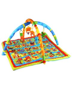 Детский игровой коврик азбука животных с игрушками на подвеске в пакете Умка