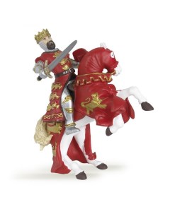 Набор фигурок Король Ричард с мечом в красном и его конь 39338 39340 Papo
