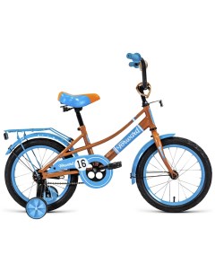 Двухколесный велосипед Azure 16 2021 бежевый голубой Forward