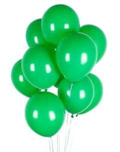 Воздушные шарики Зеленые 30 см набор 100 шт натуральный латекс Up&up