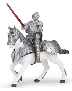 Набор фигурок Рыцарь в латах с подвижным забралом и его лошадь 39798 39799 Papo
