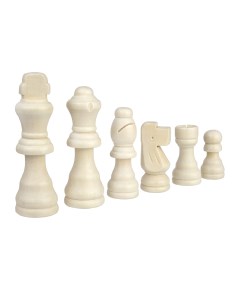 Шахматные фигуры деревянные с подложкой 7 6 см Partida