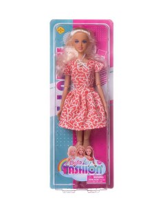 Кукла Junfa Defa Lucy Модная девушка в коралловом платье 8406d коралловое Junfa toys