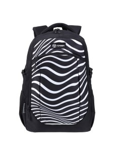 Рюкзак TORBER CLASS X черно серый с принтом Зебра полиэстер 900D 46 x 32 x 18 см Wenger