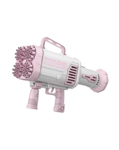 Аккумуляторная пушка генератор мыльных пузырей Bubble Rocket розовый Nano shop