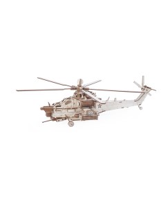Конструктор из дерева Ударный боевой вертолет 241 деталь Армия россии