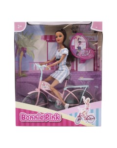 Кукла с велосипедом Bonnie pink