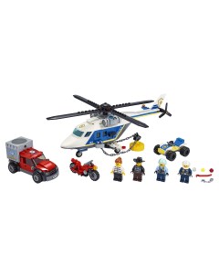 Конструктор City Police 60243 Погоня на полицейском вертолёте Lego