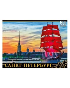 Пазлы Санкт Петербург Алые паруса 60 элементов Нескучные игры