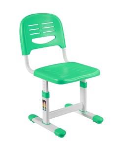 Детский стул SST3 цвет каркаса белый цвет зеленый Fundesk