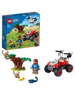 Конструктор City Stunt 60300 Спасательный вездеход для зверей Lego