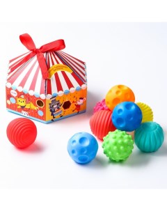 Подарочный набор массажных развивающих мячиков Цирк 9 шт Bazar