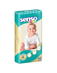 Подгузники размер 4 maxi 7 18 кг 40 шт Senso baby