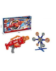 Бластер игрушечный в наборе с 6 мишенями и 20 мягкими снарядами Junfa toys