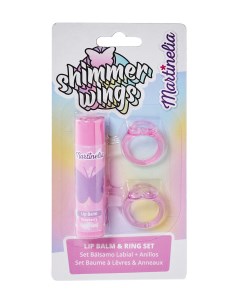 Набор детской косметики Shimmer Wings Lip Balm Ring Set 3 предмета 11949 Martinelia