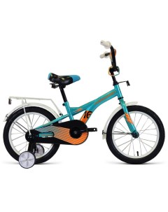Двухколесный велосипед Crocky 16 2021 бирюзовый оранжевый Forward