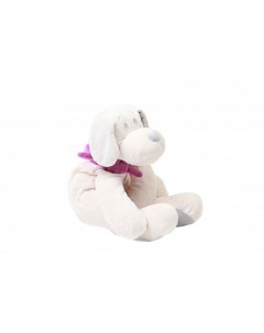 Мягкая игрушка Собака 45 см белый фиолетовый AT365212 Lapkin