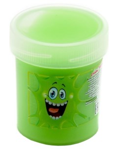 Слайм Плюх с шариками зеленый 40 гр Опт-смайл