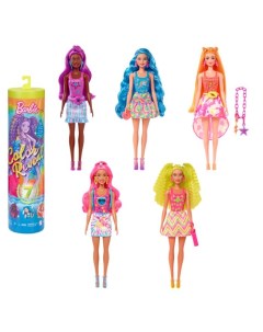 Кукла сюрприз Color Reveal меняющая цвет Неоновые волосы HDN72 Barbie