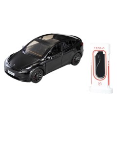 Коллекционная модель Tesla Y метал с зарядной станцией свет звук все открывается 19 см Xlg