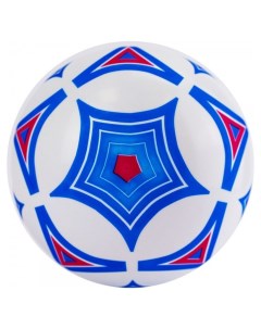 Мяч детский с рисунком Геометрия арт MD 23 02 диам 23 см ПВХ бело голубой Palmon