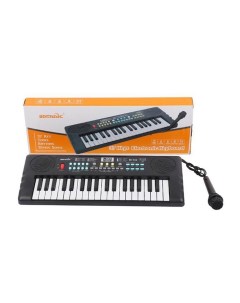 Музыкальный инструмент Синтезатор 37 клавиш микрофон коробка Наша игрушка