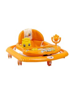 Ходунки Солнышко С 7 колес муз игрушки колеса силикон оранжевый Alis