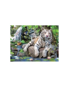 Пазл Super 3D Белые тигры Бенгалии 100 деталей Prime3D Prime 3d