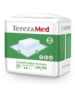 Пеленки одноразовые впитывающие Med Normal 60х90 см 30 штук Tereza