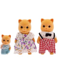 Игровой набор из 3 фигурок Семья свинок Happy family