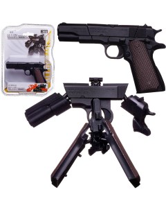 Пистолет игрушечный трансформер Junfa черно коричневый Junfa toys