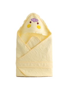 Одеяло конверт летнее цвет желтый 80х80 см Baby fox
