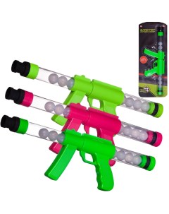 Бластер игрушечный Abtoys аэродинамический с мягкими светящимися снарядами 12 шт Junfa toys
