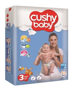 Детские подгузники 3 размер для новорожденных 4 9 кг 70 шт Cushy baby