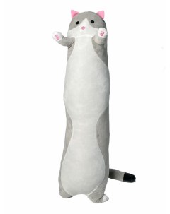 Мягкая игрушка кот батон 110 см серый Игрушкофф