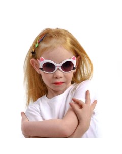Очки солнцезащитные детские UV400 линза 4 5х5 5 см ширина 12 5 см дужка 12 см микс Мастер к.