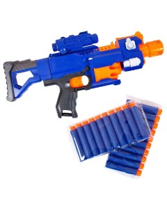 МегаБластер игрушечный стреляющий мягкими снарядами 20 шт в комплекте Abtoys
