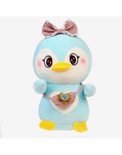 Мягкая игрушка Пингвин размер 22 см цвет голубой Nobrand
