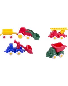 Набор пластиковых машинок Мини спецтехника 7см Viking toys