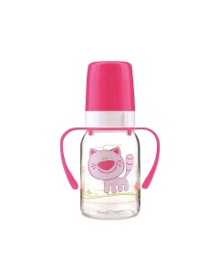 Бутылочка тритановая с ручками Canpol Cheerful animals розовая 3м 120 мл Canpol babies