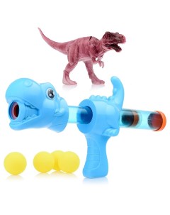 Игрушка 4 поролоновых шарика 3 см фигурка динозавра в пакете Кнр
