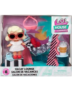 Кукла Furniture Playset with Doll Leading Baby и Vacay Lounge 583790 L.o.l. surprise!