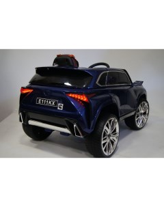 Детский электромобиль E111KX синий глянец Rivertoys
