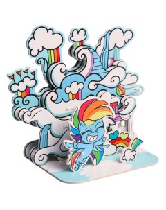 3D конструктор из пенокартона Домик Радуги Дэш 2 листа My Little Pony Hasbro