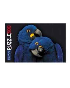 Пазл Premium Два синих попугая 500 элементов 480х330мм 500ПЗ2 26178 Hatber