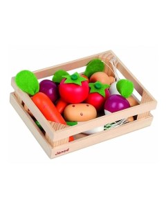 Игровой набор овощей в ящике Janod