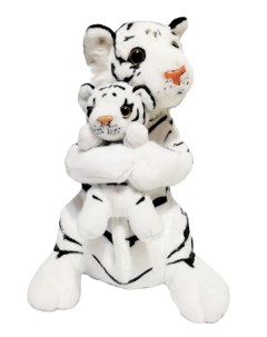 Мягкая игрушка Белый Тигр с детенышем 35 см To-ma-to