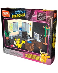 Конструктор Detective Pikachu s Office Офис Детектива Пикачу 183 детали Mega construx